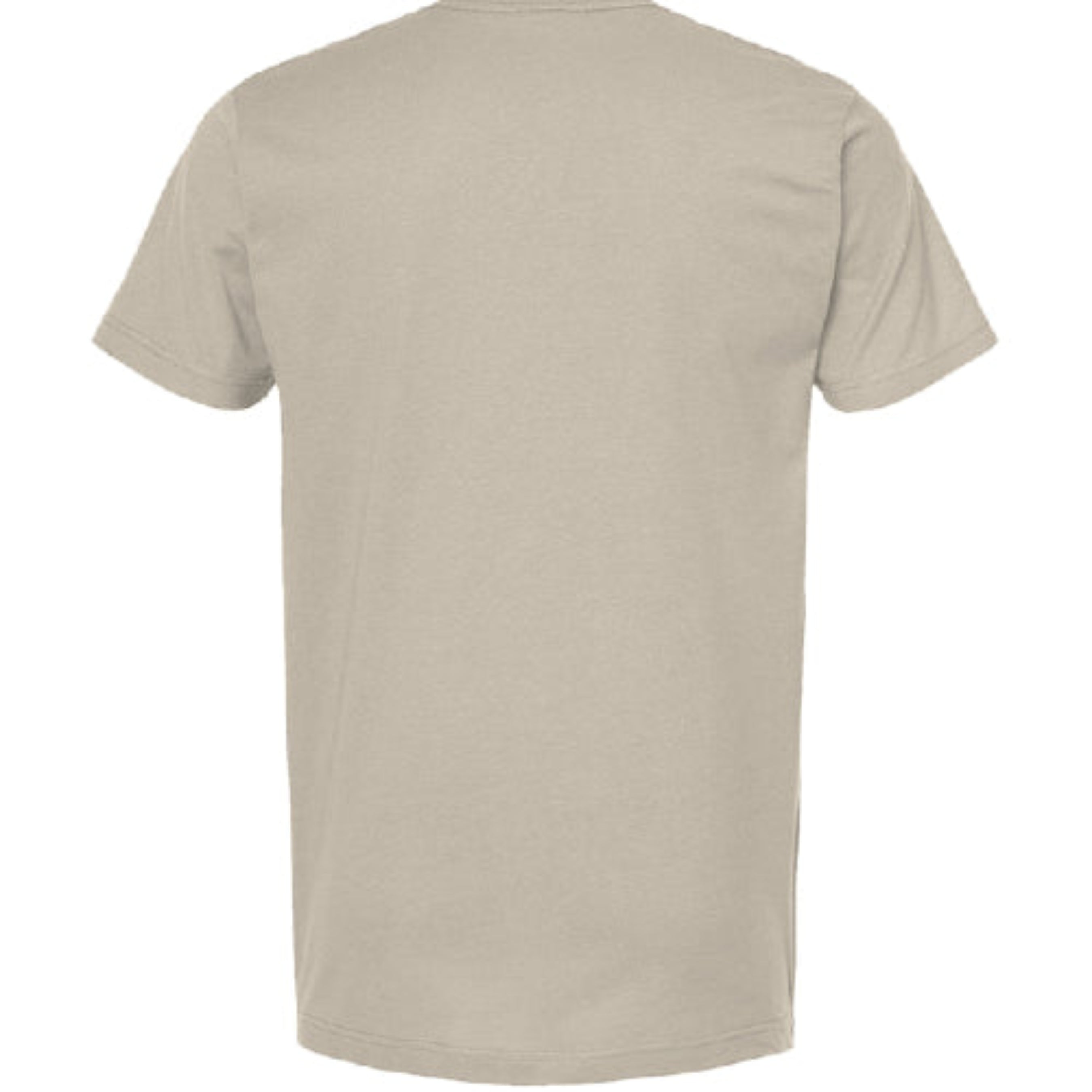 Beige t-shirt on a white background