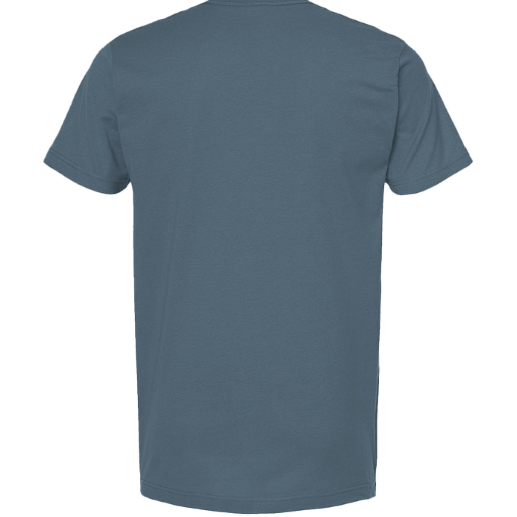 Stow & Roam Plain blue t-shirt on a white background