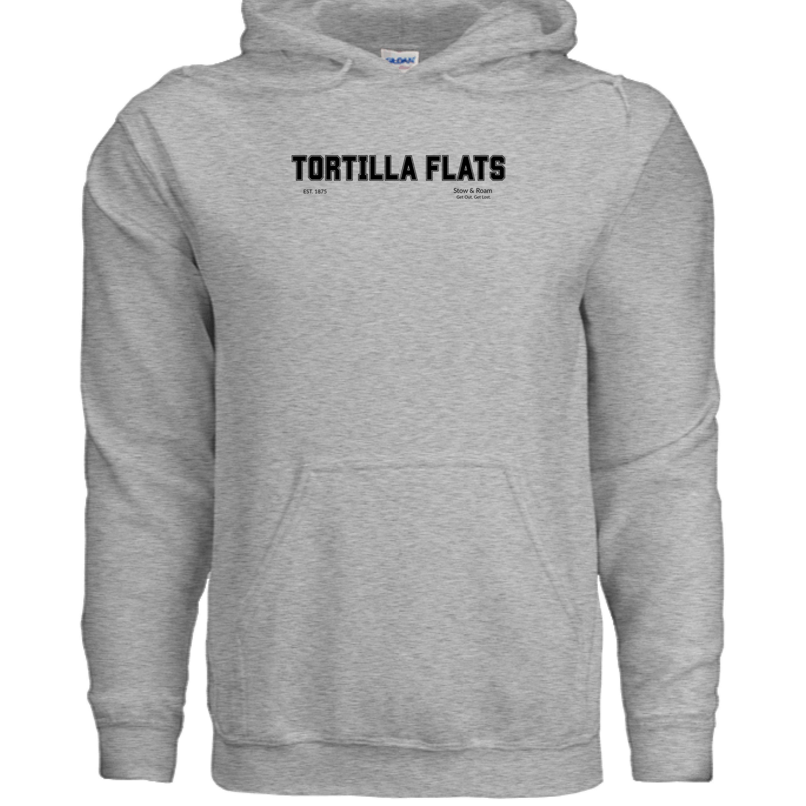 Stow and Roam grey tortilla Flats hoodie